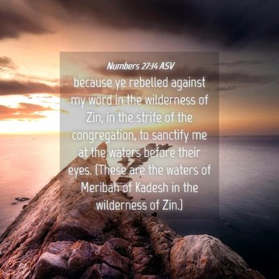 Picture 04 - Numbers 27:14 ASV - because ye rebelled against my word in the - Bible Verse Picture