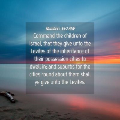 Picture 04 - Numbers 35:2 ASV - Command the children of Israel, that they give - Bible Verse Picture