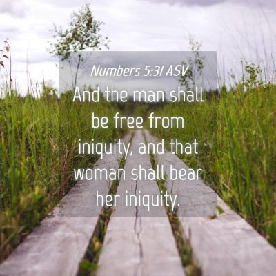 Picture 04 - Numbers 5:31 ASV - And the man shall be free from iniquity, and that - Bible Verse Picture
