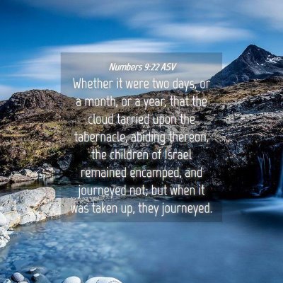 Picture 04 - Numbers 9:22 ASV - Whether it were two days, or a month, or a year, - Bible Verse Picture