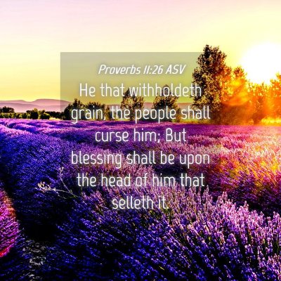 Picture 04 - Proverbs 11:26 ASV - He that withholdeth grain, the people shall curse - Bible Verse Picture