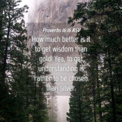 Picture 04 - Proverbs 16:16 ASV - How much better is it to get wisdom than gold! - Bible Verse Picture