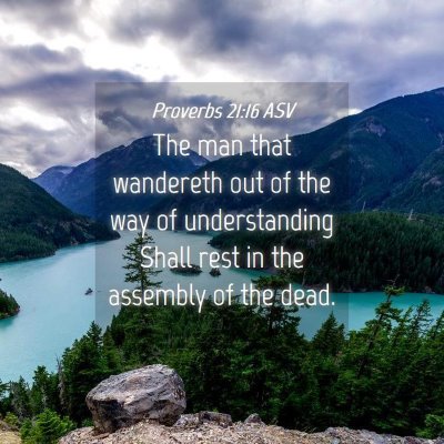 Picture 04 - Proverbs 21:16 ASV - The man that wandereth out of the way of - Bible Verse Picture