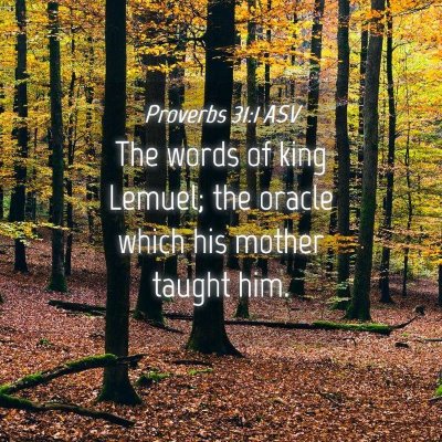 Picture 04 - Proverbs 31:1 ASV - The words of king Lemuel; the oracle which his - Bible Verse Picture
