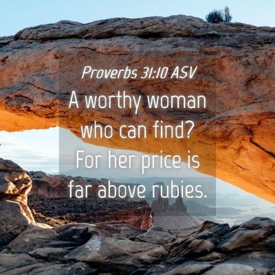 Picture 04 - Proverbs 31:10 ASV - A worthy woman who can find? For her price is far - Bible Verse Picture