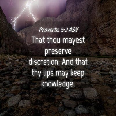 Picture 04 - Proverbs 5:2 ASV - That thou mayest preserve discretion, And that - Bible Verse Picture