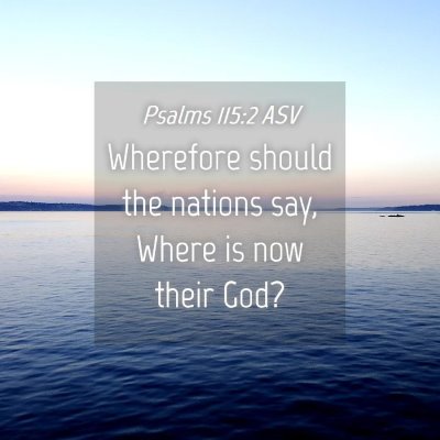 Picture 04 - Psalms 115:2 ASV - Wherefore should the nations say, Where is now - Bible Verse Picture