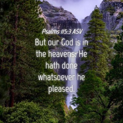 Picture 04 - Psalms 115:3 ASV - But our God is in the heavens: He hath done - Bible Verse Picture