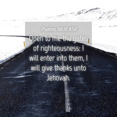 Picture 04 - Psalms 118:19 ASV - Open to me the gates of righteousness: I will - Bible Verse Picture