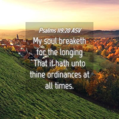 Picture 04 - Psalms 119:20 ASV - My soul breaketh for the longing That it hath - Bible Verse Picture