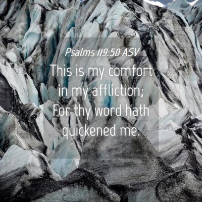 Picture 04 - Psalms 119:50 ASV - This is my comfort in my affliction; For thy word - Bible Verse Picture