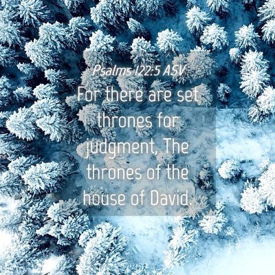 Picture 04 - Psalms 122:5 ASV - For there are set thrones for judgment, The - Bible Verse Picture