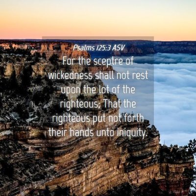 Picture 04 - Psalms 125:3 ASV - For the sceptre of wickedness shall not rest upon - Bible Verse Picture