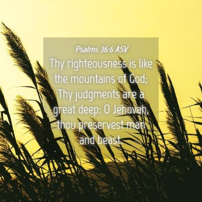 Picture 04 - Psalms 36:6 ASV - Thy righteousness is like the mountains of God; - Bible Verse Picture