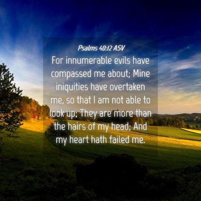 Picture 04 - Psalms 40:12 ASV - For innumerable evils have compassed me about; - Bible Verse Picture