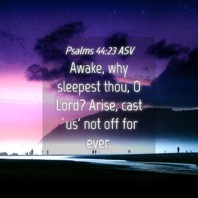 Picture 04 - Psalms 44:23 ASV - Awake, why sleepest thou, O Lord? Arise, cast - Bible Verse Picture