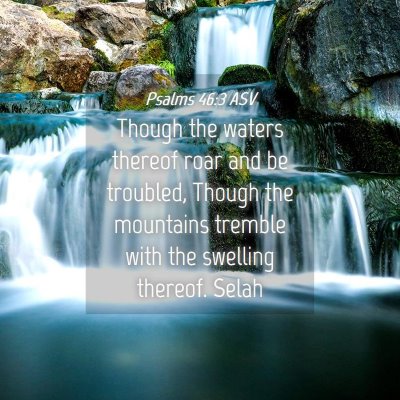 Picture 04 - Psalms 46:3 ASV - Though the waters thereof roar and be troubled, - Bible Verse Picture