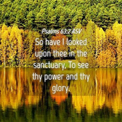 Picture 04 - Psalms 63:2 ASV - So have I looked upon thee in the sanctuary, To - Bible Verse Picture