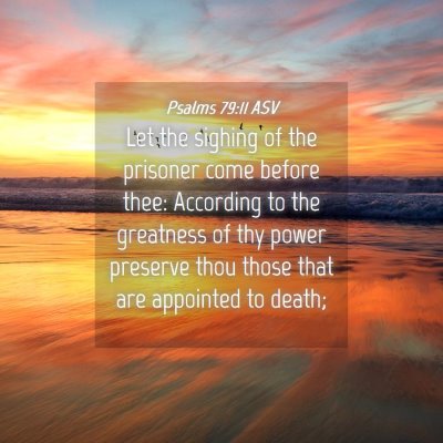 Picture 04 - Psalms 79:11 ASV - Let the sighing of the prisoner come before thee: - Bible Verse Picture