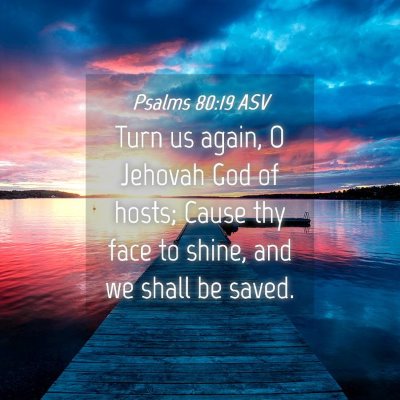 Picture 04 - Psalms 80:19 ASV - Turn us again, O Jehovah God of hosts; Cause thy - Bible Verse Picture