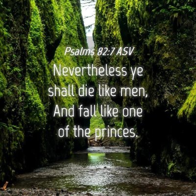 Picture 04 - Psalms 82:7 ASV - Nevertheless ye shall die like men, And fall like - Bible Verse Picture
