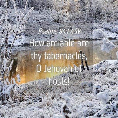 Picture 04 - Psalms 84:1 ASV - How amiable are thy tabernacles, O Jehovah of - Bible Verse Picture