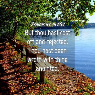 Picture 04 - Psalms 89:38 ASV - But thou hast cast off and rejected, Thou hast - Bible Verse Picture