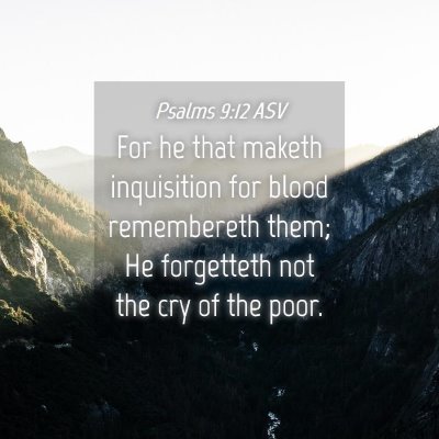 Picture 04 - Psalms 9:12 ASV - For he that maketh inquisition for blood - Bible Verse Picture