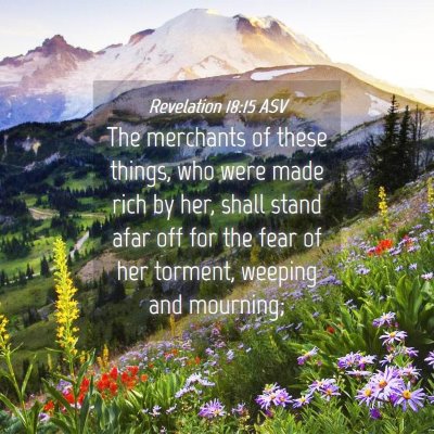 Picture 04 - Revelation 18:15 ASV - The merchants of these things, who were made rich - Bible Verse Picture