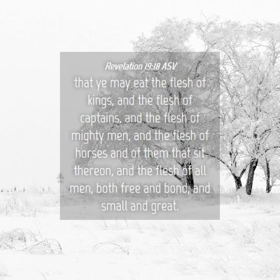 Picture 04 - Revelation 19:18 ASV - that ye may eat the flesh of kings, and the flesh - Bible Verse Picture