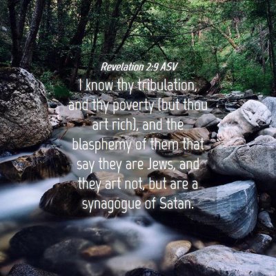 Picture 04 - Revelation 2:9 ASV - I know thy tribulation, and thy poverty (but thou - Bible Verse Picture