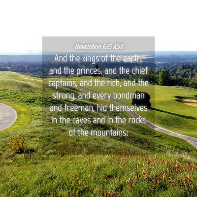 Picture 04 - Revelation 6:15 ASV - And the kings of the earth, and the princes, and - Bible Verse Picture