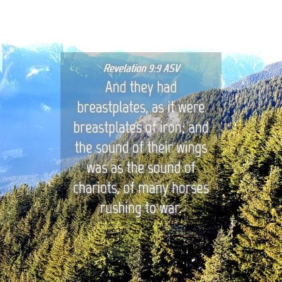 Picture 04 - Revelation 9:9 ASV - And they had breastplates, as it were - Bible Verse Picture