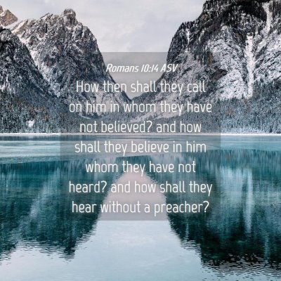 Picture 04 - Romans 10:14 ASV - How then shall they call on him in whom they have - Bible Verse Picture