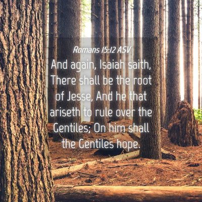Picture 04 - Romans 15:12 ASV - And again, Isaiah saith, There shall be the root - Bible Verse Picture