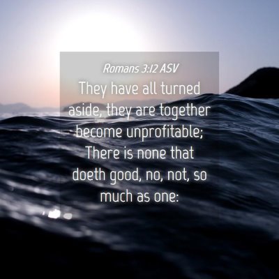 Picture 04 - Romans 3:12 ASV - They have all turned aside, they are together - Bible Verse Picture