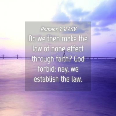 Picture 04 - Romans 3:31 ASV - Do we then make the law of none effect through - Bible Verse Picture
