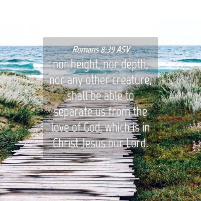Picture 04 - Romans 8:39 ASV - nor height, nor depth, nor any other creature, - Bible Verse Picture