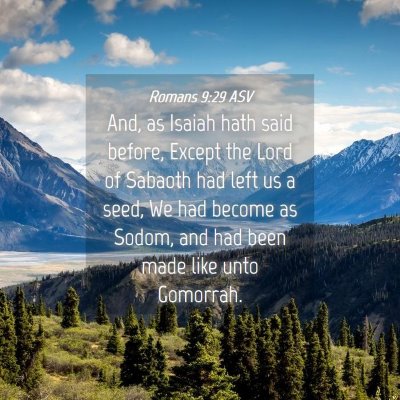 Picture 04 - Romans 9:29 ASV - And, as Isaiah hath said before, Except the Lord - Bible Verse Picture
