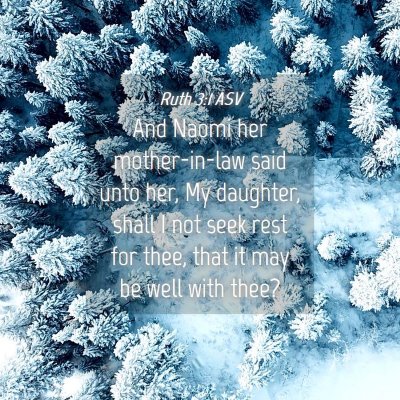 Picture 04 - Ruth 3:1 ASV - And Naomi her mother-in-law said unto her, My - Bible Verse Picture