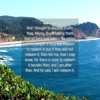 Picture 04 - Ruth 4:4 ASV - And I thought to disclose it unto thee, saying, - Bible Verse Picture