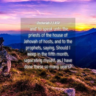 Picture 04 - Zechariah 7:3 ASV - `and' to speak unto the priests of the house of - Bible Verse Picture