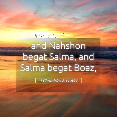 Picture 05 - 1 Chronicles 2:11 ASV - and Nahshon begat Salma, and Salma begat - Bible Verse Picture