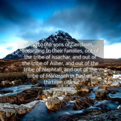 Picture 05 - 1 Chronicles 6:62 ASV - And to the sons of Gershom, according to their - Bible Verse Picture