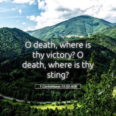 Picture 05 - 1 Corinthians 15:55 ASV - O death, where is thy victory? O death, where is - Bible Verse Picture