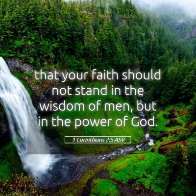 Picture 05 - 1 Corinthians 2:5 ASV - that your faith should not stand in the wisdom of - Bible Verse Picture