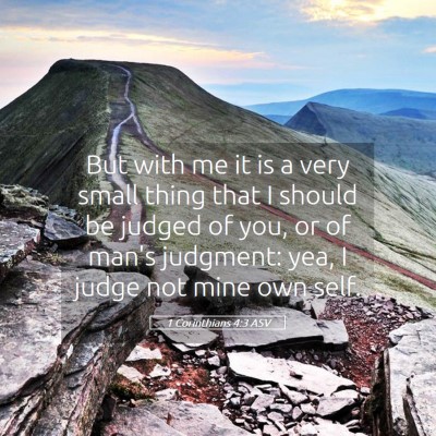 Picture 05 - 1 Corinthians 4:3 ASV - But with me it is a very small thing that I - Bible Verse Picture