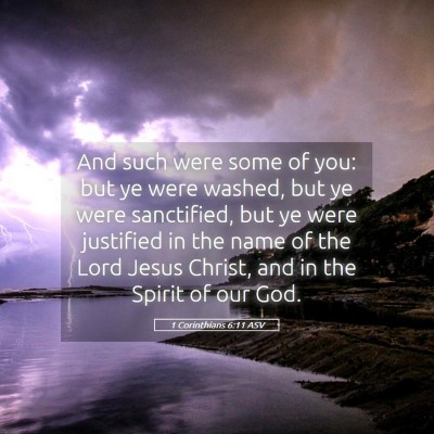 Picture 05 - 1 Corinthians 6:11 ASV - And such were some of you: but ye were washed, - Bible Verse Picture