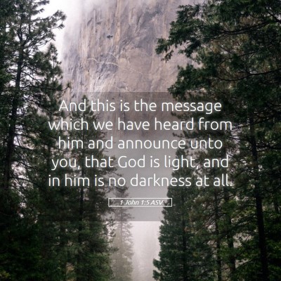 Picture 05 - 1 John 1:5 ASV - And this is the message which we have heard from - Bible Verse Picture