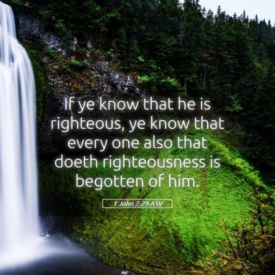 Picture 05 - 1 John 2:29 ASV - If ye know that he is righteous, ye know that - Bible Verse Picture